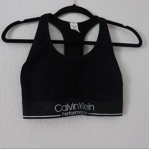 Calvin Klein black sports bra